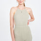 HALTER NECK JUMPSUIT WITH OPEN BACK