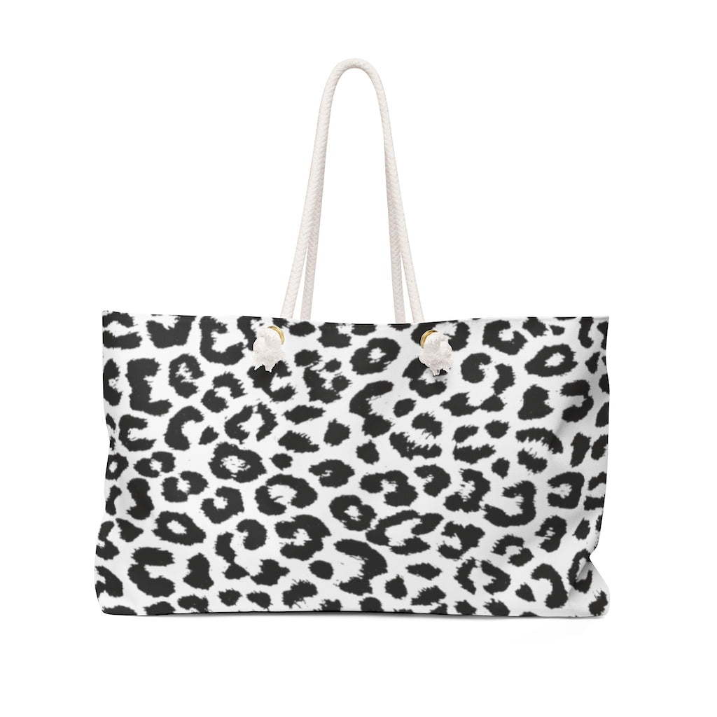 Women's Leopard Print Weekender Over Shoulder Tote Bag