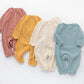 100% Cotton Crimped Linen (Girls) Long Sleeve Jumpsuit | 0-18M - EVOLVING SOULMATES ®