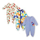 3 Piece Footed Pajama Sets For Baby Boys 3-12 Months (4 Sets) - EVOLVING SOULMATES ®