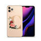 For iPhone XR  26 Golden Monogram Floral Letters On A Sock-Absorbent Silicone iPhone Compatible Case For iPhones - EVOLVING SOULMATES ®