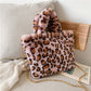 Vegan leopard Print Shoulder Bag