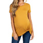 Golden Sunshine Maternity Soft Jersey Short Sleeve Tie T-shirt
