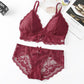 2Pc Wire Free Floral Lace Breathable Collection