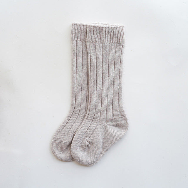 0 to 5 Years Warm Autumn Winter | Newborn | Toddler | Kid Solid Long Cotton Socks