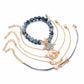 Chic Bohemian World Love + Turtle + Natural Stone Bracelet Set - EVOLVING SOULMATES ®