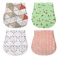 4-Pack Girls Soft & Absorbent Organic Cotton Burping Cloths | (US) 7-10 Days - EVOLVING SOULMATES ®